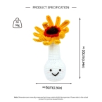 Sunflower Crochet Collectible — KSCHA0082 product image