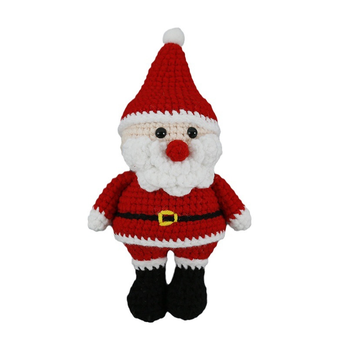 Santa Crochet Keychain centered on a clean product background