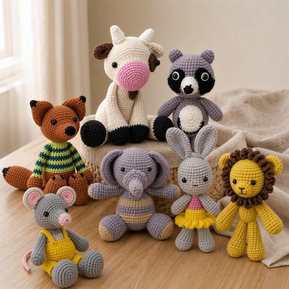 Woodland Animal Crochet Doll Collection product view 12