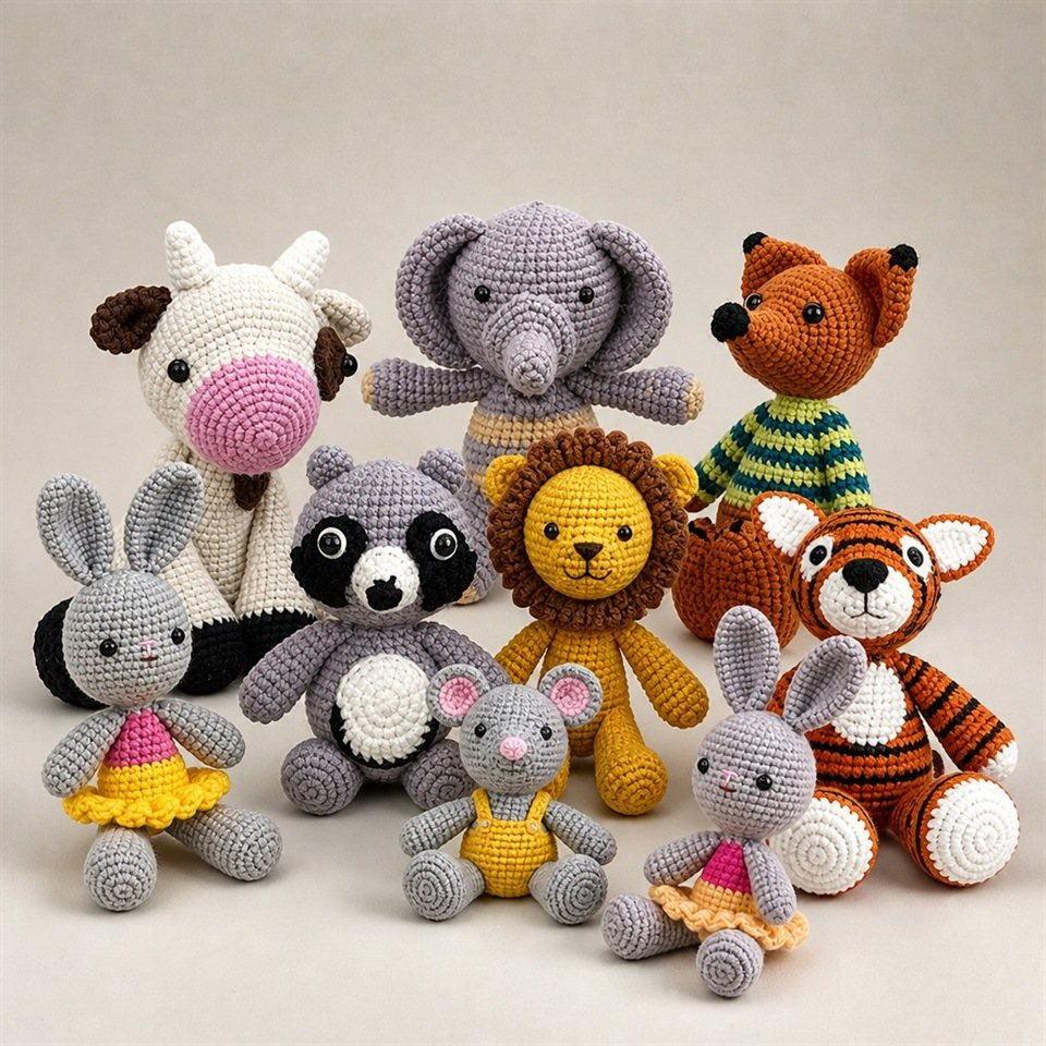Woodland Animal Crochet Doll Collection product view 13