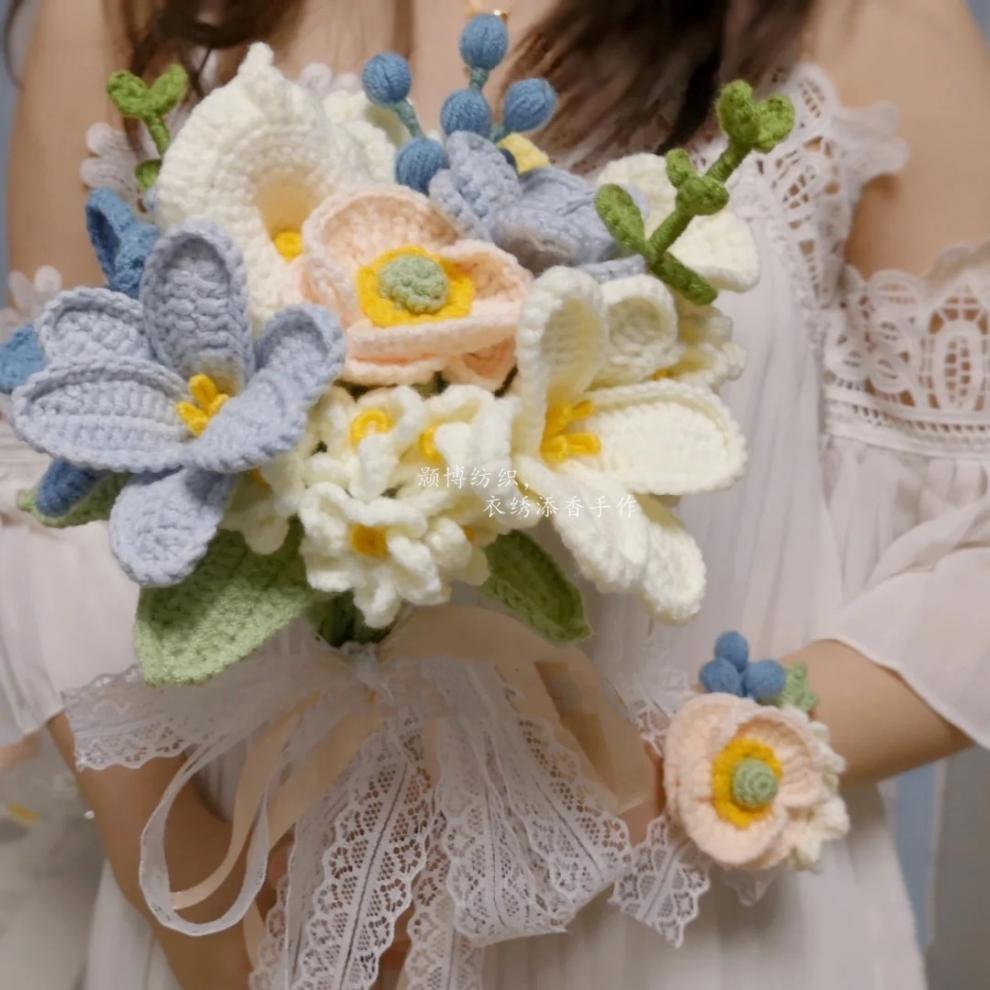 Handheld Crochet Wedding Bouquet Collection product view 12