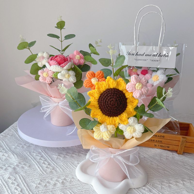 Elegant Crochet Flower Basket Collection product view 11