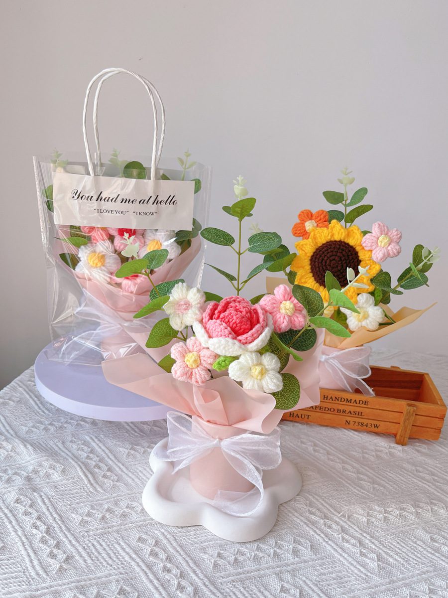 Elegant Crochet Flower Basket Collection product view 13