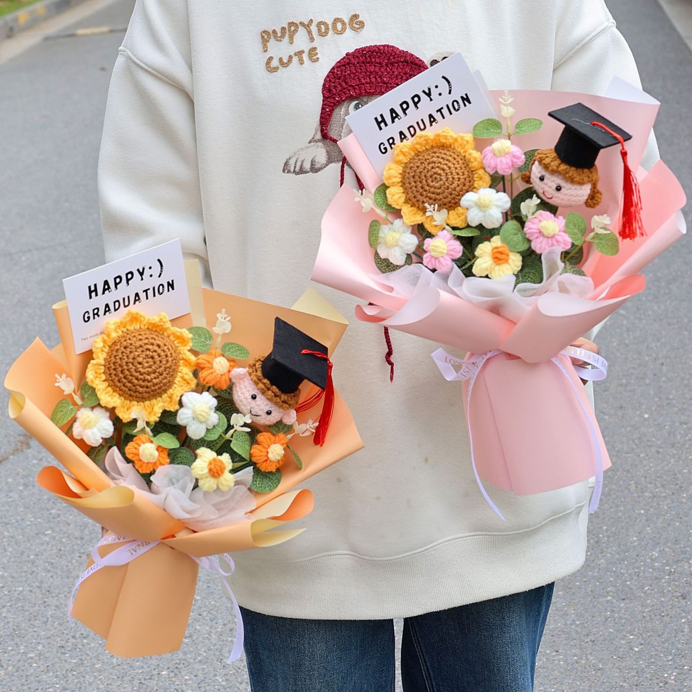 Graduation Celebration Crochet Bouquet product view 9