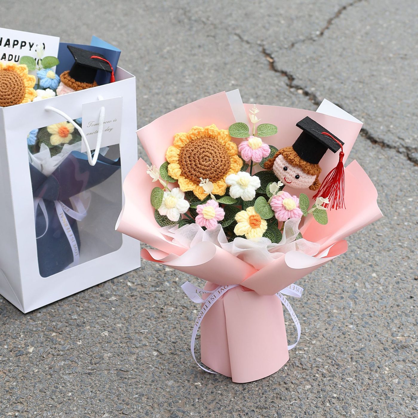 Graduation Celebration Crochet Bouquet product view 10