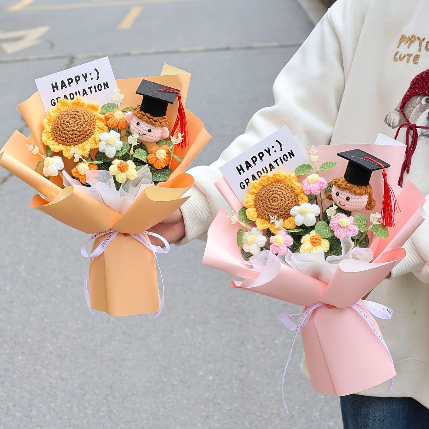 Graduation Celebration Crochet Bouquet product view 12