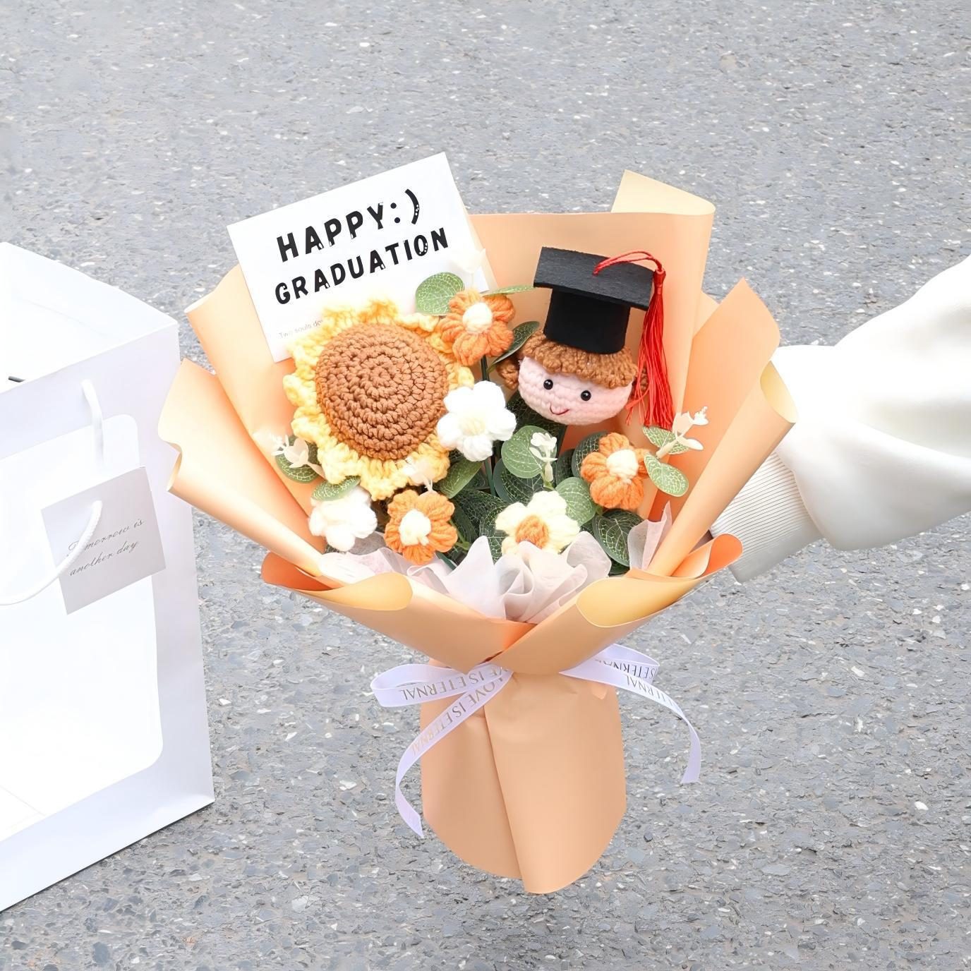 Graduation Celebration Crochet Bouquet product view 21
