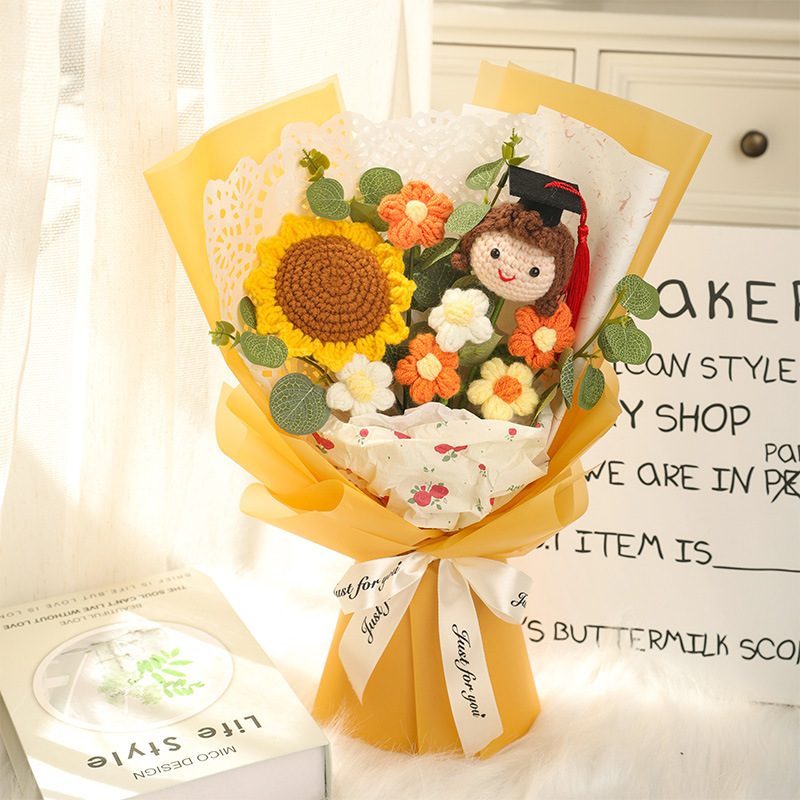Graduation Doll Crochet Bouquet product view 10