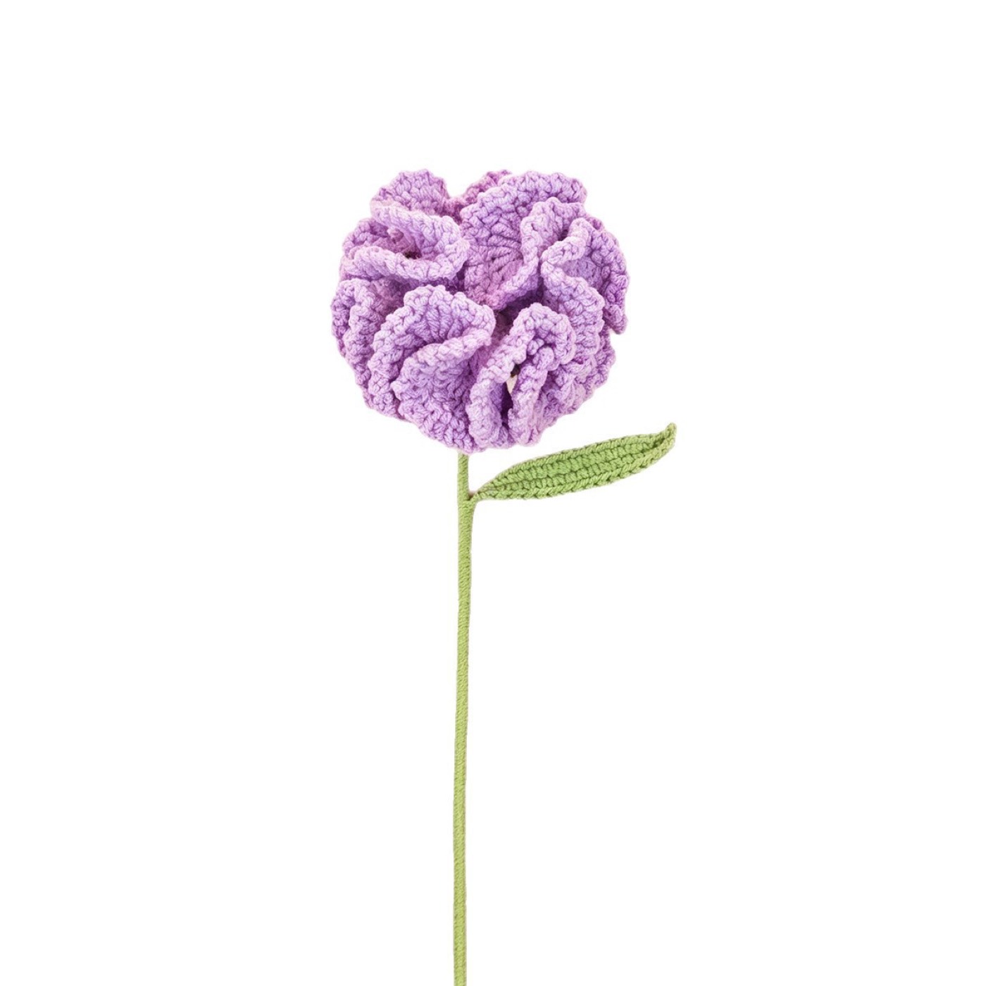 Carnation Crochet Stem view 4