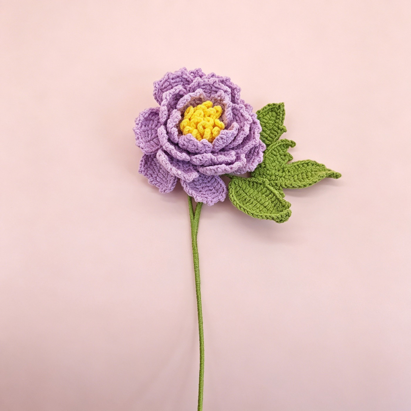 Peony Crochet Stem view 3
