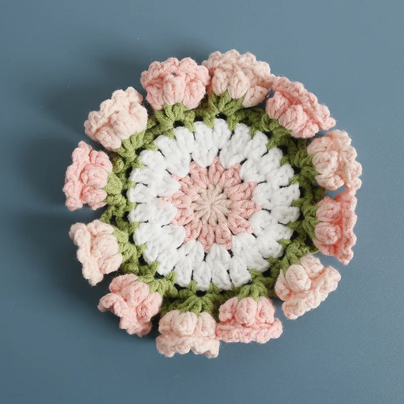 Garden Flower Crochet Coaster Set product view 12