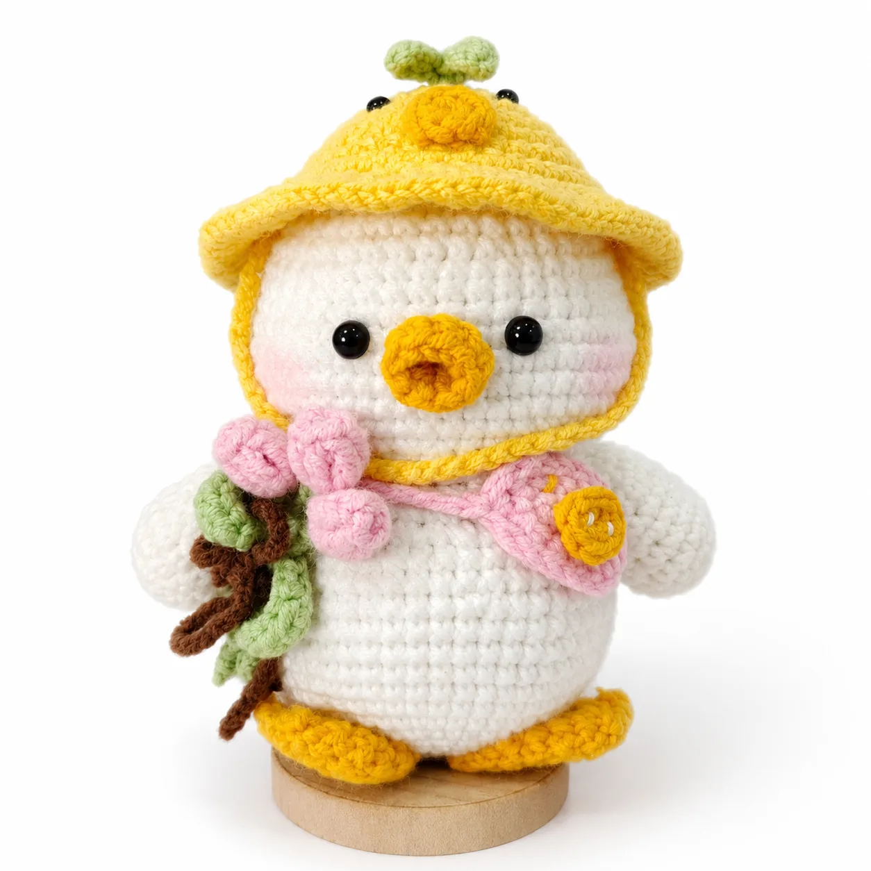 Little Duck with Flowers Crochet Doll crochet product